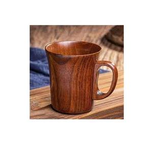 Mug en bois naturel artisanal indien, grande taille, logo personnalisé, fait main, poli, pour la meilleure vente - Product Image 3