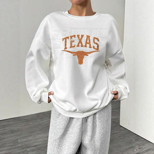 เสื้อยืดแขนยาวผู้ชาย Texas Longhorn Blank 260 กรัม ผ้าฝ้าย 100% สไตล์ลำลอง ทนทาน สวมใส่สบาย ระบายอากาศได้ดี เป็นมิตรกับสิ่งแวดล้อม แห้งเร็ว - Product Image 2