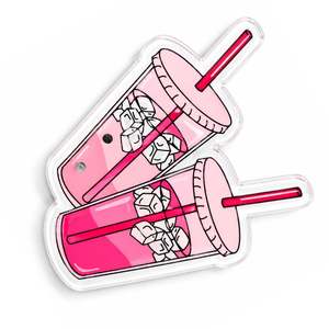 Baldosa Acrílica Personalizada para Extensiones de Pestañas, Diseño Estético de Té Helado, Soporte Sostenible para Pestañas con Logotipo Personalizado - Product Image 5