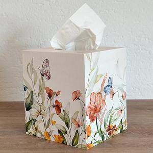 Caja de pañuelos de madera impresa de precisión, con suministro fiable, para decoración, mercados y venta al por mayor, estuche de almacenamiento y soporte - Product Image 3