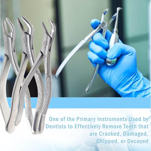 Pinzas de Extracción Dental Manuales de Acero Inoxidable Japonés, Calidad Grado A+, Agarre Ergonómico, 30 Posiciones de Mandíbula, Certificación CE - Product Image 6