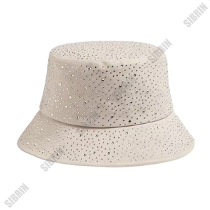 SIBRIN Custom Rhinestone Bling Glitter Diamond <b>Bucket</b> <b>Hats</b> Unisex Caps Streetwear Outdoor <b>Festival</b> Rave Party <b>Hats</b> Pack - Product Image 2