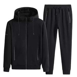 Ropa de Marca, Conjunto Deportivo Informal de Invierno para Hombre, Sudadera con Capucha, Pantalones Deportivos, Chaqueta Deportiva, Pantalón Liso Teñido - Product Image 3
