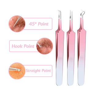 <b>Blackhead</b> Remover 9 Pcs Pimple Popper Tool Set Stainless Steel <b>Blackhead</b> <b>Extractor</b> Removal Tools set - Product Image 5