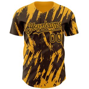 Breathable 100% Organic Cotton Full Button Baseball Jersey Custom Logo Silk Screen Printed V-Neck Short Sleeve Unisex - Product Image 4