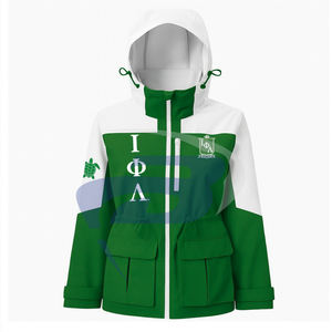 เสื้อแจ็คเก็ตกันฝน Iota Phi Lambda IPL Sorority แบบมีฮู้ด ผ้าซอฟต์เชลล์ คุณภาพสูง สำหรับผู้หญิง กันน้ำได้ - Product Image 3