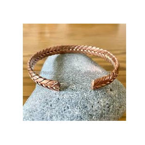 Traditional Pure Copper Antique Copper Plated Kada Bracelet Adjustable Open Cuff Handmade Trendy Designer Jewelry <b>for</b> <b>Men</b> Women - Product Image 6