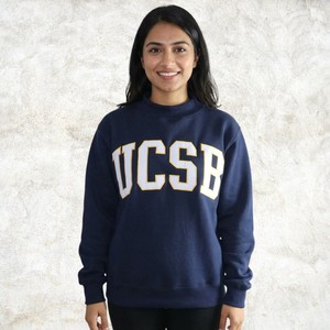 UCSB Letter Crew <b>Neck</b> Sweatshirt Custom Heavyweight <b>Mock</b> <b>Neck</b> Pullover Sweatshirt Cotton Fleece Oversized Streetwear Men OEM ODM - Product Image 6