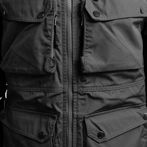 Chaqueta de Motocicleta Impermeable con Capucha para Hombre, Corte Regular, con Cierre de Cremallera, Color Sólido, Estilo Invernal - Product Image 5
