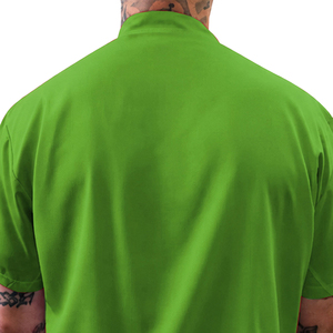 Gilet professionnel personnalisé pour barbier, écologique, respirant, en polyester, manches courtes, 1 poche pour outils de barbier - Product Image 4