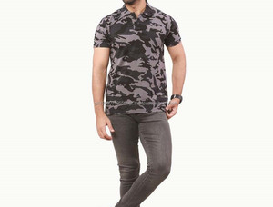 Haute qualité personnalisé votre logo avec impression broderie polos col de golf coton hommes t-shirts hommes - Product Image 4