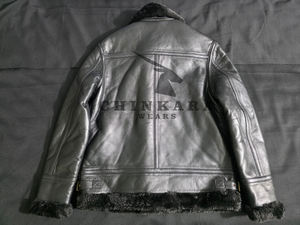 Chaquetas Bomber B-3 para Hombre de Alta Calidad, Cuero de Oveja Auténtico, Cuello Alto, Bolsillos Delanteros, Resistentes al Viento y Transpirables - Product Image 4