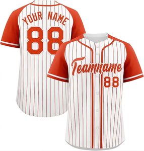 High Quality <b>Mesh</b> Breathable Heat-Transfer Printed 100% Polyester Quick Dry Baseball Sportswear Custom Embroidery Logo - Product Image 4