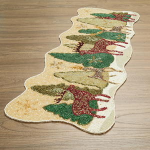 พรมปูรองจานผ้าปูรองจานผ้าปูรองจานผ้าปูรองจานแฟนซีตกแต่งงานคริสต์มาสทำมือสำหรับงานแต่งงาน - Product Image 2