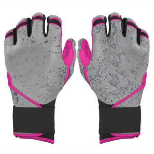 Gants de sport sans doigts gris rose respirants antidérapants avec sangle de poignet réglable unisexe toutes saisons - Product Image 1