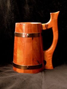 Chope à bière en bois de style viking - Product Image 4