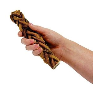 Natural Crafts - Deliciosos Bocadillos de Carne de Res Trenzada para Perros Activos, Golosinas Naturales Trenzadas para Perros Bully, Ideales como Premios - Product Image 1
