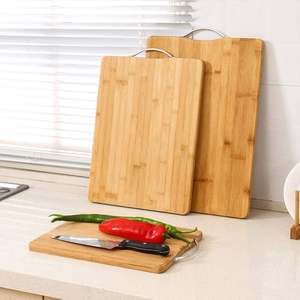 Premium Bamboo Chopping Board with Handle for Kitchen - BPA Free, EcoFriendly, AntiMicrobial Multi-Purpose Cutting Board - Product Image 1