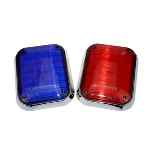 ไฟเตือนรถพยาบาล กันน้ำ IP65 ไฟฉุกเฉินทรงสี่เหลี่ยม 12V-24V ไฟ LED สโตรบ สำหรับรถบรรทุก ไฟเตือนจราจร ABS - Product Image 1