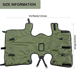 Customizable Fully <b>Wrapped</b> Windproof Calf Blanket Waterproof Thickened Fleece Livestock Jacket Full Belly Neck Protection - Product Image 2