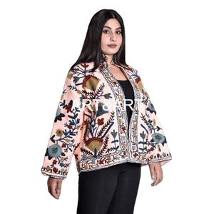 Suzani แจ็กเก็ตผ้าคอตตอนคุณภาพสูงสำหรับใส่ไปงานปาร์ตี้และฤดูหนาว - Product Image 4