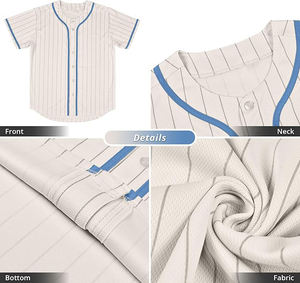 Camisetas Deportivas de Béisbol de Alto Rendimiento, Material Técnico de Poliéster, Diseño Atlético, Gestión de la Humedad para un Juego Duradero - Product Image 4