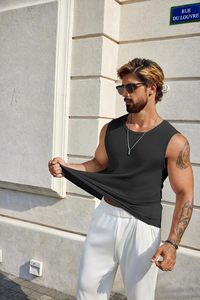 Débardeur de sport pour homme, sans manches, pour la musculation, la course à pied, la remise en forme, léger, respirant, séchage rapide - Product Image 4