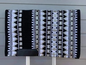 Tapis de selle en feutre de laine de qualité supérieure, cuir véritable, équestre western, polyvalent, confortable pour l'entraînement et les compétitions - Product Image 4