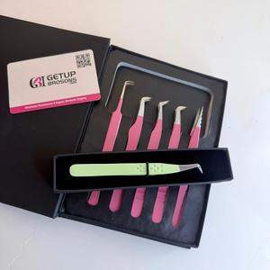 ชุดแหนบดึงขนตา GETUP BROSONS IMPEX รุ่น Precision Stainless Steel แบบใหม่ สำหรับแยกขนตา/โค้ง/90/ปลายโค้งมน ขนาด 10 มม. ป้องกันไฟฟ้าสถิต - Product Image 2
