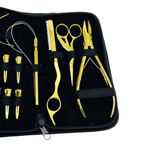 Kit de Herramientas Profesional para Extensiones de Cabello, para Aplicación de Micro Anillos, Micro Eslabones y Queratina, Alicates de Acero Inoxidable para Extensiones de Cabello - Product Image 6