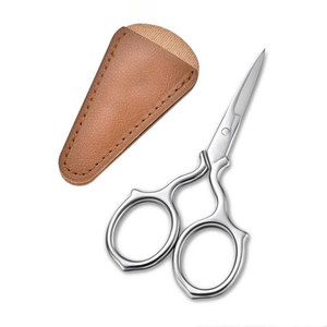 Ciseaux de toilettage professionnels en acier inoxydable de précision avec étui de rangement en cuir PU pour les soins de beauté - Product Image 1