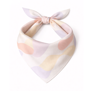 Foulard bandana décontracté en coton et soie, accessoire de cou léger, imprimé cachemire ou uni, style mode estival - Product Image 3