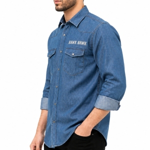 Camisa de Mezclilla para Hombre, Premium, Suave, Duradera, Clásica, Elegante, Cómoda, Diseño Clásico con Botones, Corte Regular, Ajuste Delgado, Uso Relajado - Product Image 3