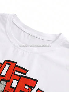 Wholesale Men <b>Gothic</b> Cross Print Graphic <b>T</b>-<b>Shirt</b> and Red Flared Joggers Set 2 Piece Streetwear Outfit Custom Logo Fashion Gear - Product Image 5