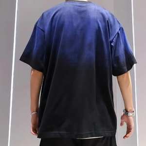Camiseta Oversize de Algodón 100% con Lavado Ácido para Hombre, Tallas Grandes, Estilo Vintage Streetwear, Ajuste Holgado, Hip Hop - Product Image 4
