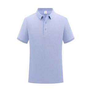 Men's Navy <b>Blue</b> <b>Polo</b> <b>Shirt</b> Short Sleeve Solid Color Casual Regular Fit Breathable Cotton Oxford Fabric Woven Design - Product Image 3