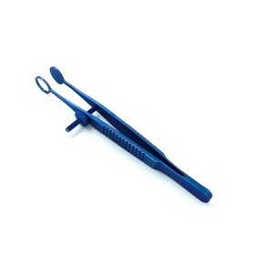 Pinzas de Chalazion Redondas de Titanio de 12 mm, Instrumento Quirúrgico Oftálmico Manual Reutilizable para Cirugía de Párpados, Certificado CE - Product Image 2