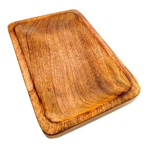 Tea Coffee <b>Snacks</b> <b>Tray</b> Handcrafted Products Decorative <b>Trays</b> Sustainable Dishwasher Safe Wooden Serving <b>Tray</b> Handmade - Product Image 3