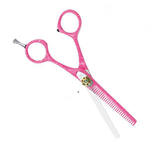 High Quality Pink Hair Thinning Scissors Professional Barber <b>Shears</b> Stainless Steel Salon Hairdressing <b>Tools</b> Made In Pakistan - Product Image 3