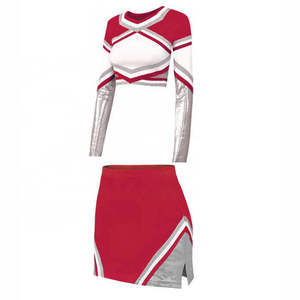 Uniforme de cheerleading personnalisé pour femmes adultes, confortable, impression par transfert thermique, polyester/coton de haute qualité, kits multicolores - Product Image 5