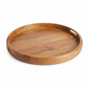 Plateau de service en bois unique, plateau de luxe en bois avec poignées, style Art Déco, pour table basse, ottoman, hôtel, maison, décoration. - Product Image 4