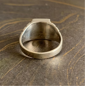 Men's 925 Sterling Silver <b>Turquoise</b> Stylish Signet <b>Rings</b> - Handcrafted Anti Tarnish Jewelry for Daily Wear - Product Image 4
