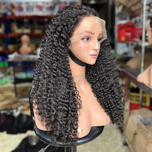 Peluca frontal de encaje estilo rizado de moda, productos de cabello virgen vietnamita, pelucas frontales de encaje, cabello humano rizado, ondulado, liso, personalizado - Product Image 2