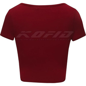 Camisetas Cortas de Algodón para Mujer, Ajustadas, de Manga Corta, Transpirables, Informales de Verano, para Gimnasio, Entrenamiento, Estilo Urbano - Product Image 3