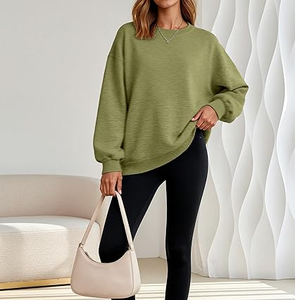 Sweat-shirts pour femmes surdimensionnés très tendance, vente en gros, bonne qualité, manches longues, pour le streetwear - Product Image 5