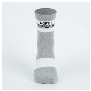Crew <b>Socks</b> Geometric Pattern Blue Breathable <b>Running</b> <b>Socks</b> for Adults Spring Season - Product Image 1