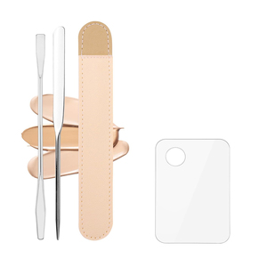 Makeup Mixing Tray Spatula Metal Mirror For Beauty Salon Cream Liquid <b>Foundation</b> Mixing Palette 10 Pcs Makeup Spatula Sets - Product Image 4