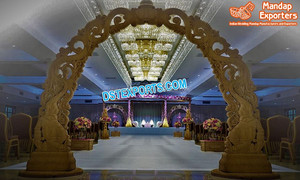 Glorious Laser Cut <b>Metal</b> Gate for Wedding Entrance Trending Wedding Welcome Gate and Decorative high quality Stage London Decor - Product Image 3