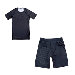 Conjunto de Pantalones Cortos de Compresión Unisex para MMA, Ropa de Entrenamiento BJJ Sin Gi, Transpirable, Ecológica, de Spandex/Poliéster, Ropa de Combate Personalizada - Product Image 4