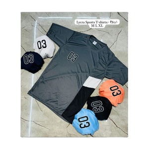 T-shirts légers pour hommes en coton doux avec motif sérigraphié en soie accrocheur - Product Image 1